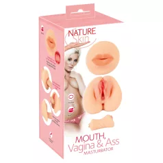 Nature Skin - pillu- ja suuseksmasturbaattori (luonnollinen)