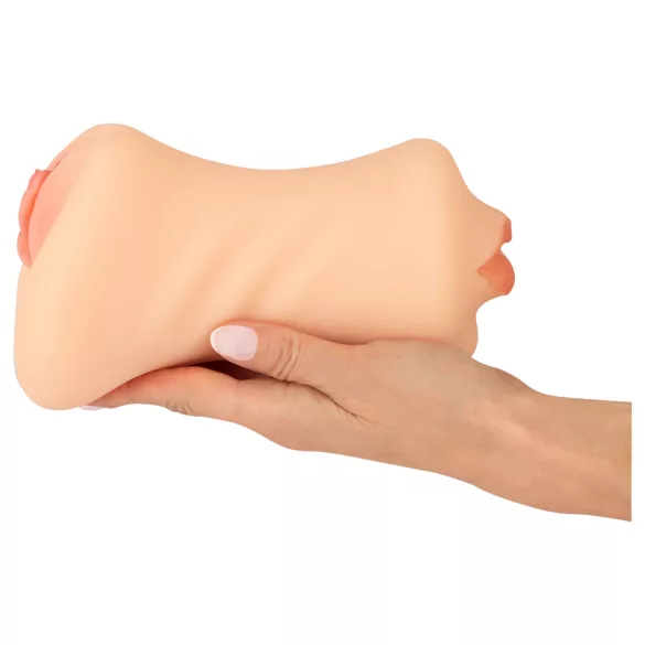 Nature Skin - pillu- ja suuseksmasturbaattori (luonnollinen)