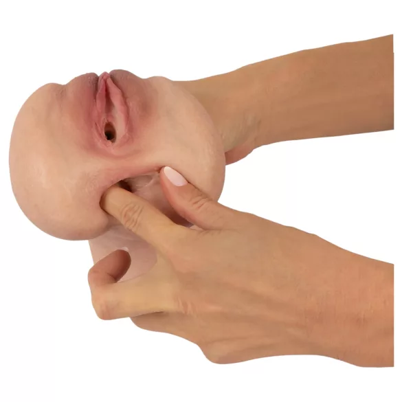 Realistixxx Real Stroker - aidonnäköinen vagina- ja anaalimasturboija (ihonvärinen)
