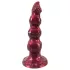 Beasty Cocks - Ihmissusi-Willie dildo imukupilla - viininpunainen (21 cm)