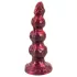 Beasty Cocks - Ihmissusi-Willie dildo imukupilla - viininpunainen (21 cm)