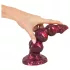 Beasty Cocks - Ihmissusi-Willie dildo imukupilla - viininpunainen (21 cm)
