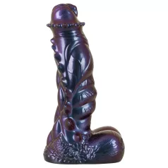   Beasty Cocks Tech-Zilla Bang - imukupilla varustettu monsteridildo (violetti)