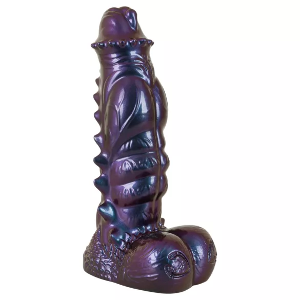 Beasty Cocks Tech-Zilla Bang - imukupilla varustettu monsteridildo (violetti)