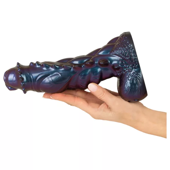 Beasty Cocks Tech-Zilla Bang - imukupilla varustettu monsteridildo (violetti)