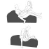 Liberator Aria Flip Chaise - muunneltava tantra-sohvakaluste - 3‑osainen (musta)