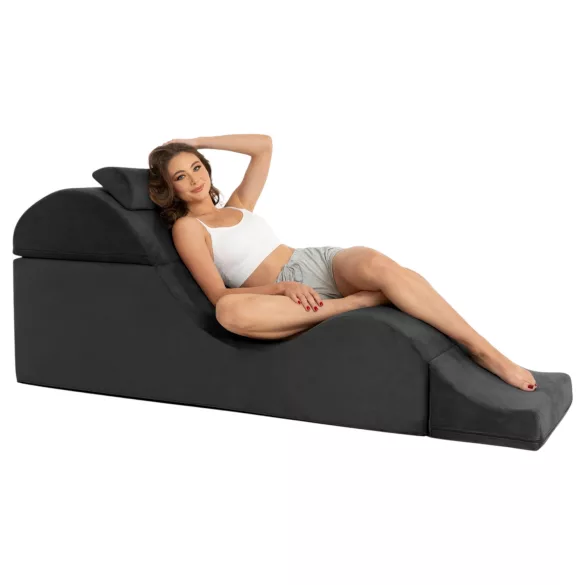 Liberator Aria Flip Chaise - muunneltava tantra-sohvakaluste - 3‑osainen (musta)