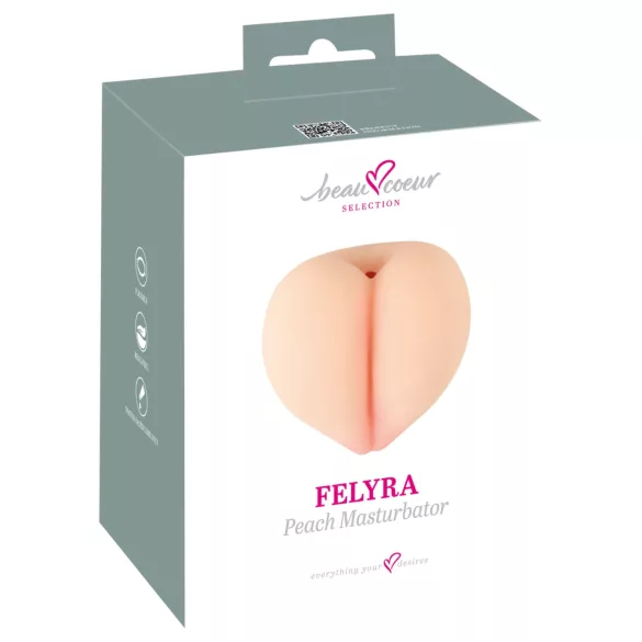 Beau Coeur Felyra - persikkatyyny-masturboija (ihonvärinen)