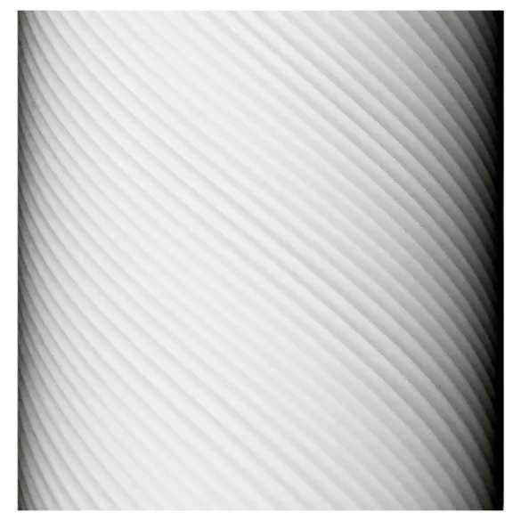TENGA 3Dx Zen - 3D-kuvioitu masturboija (valkoinen)