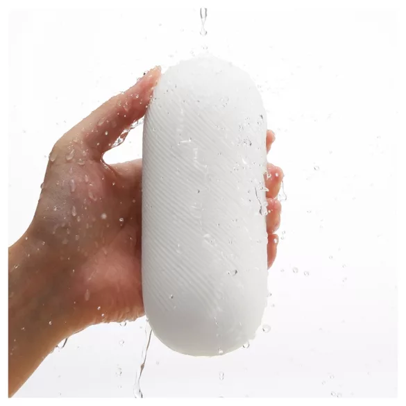 TENGA 3Dx Zen - 3D-kuvioitu masturboija (valkoinen)