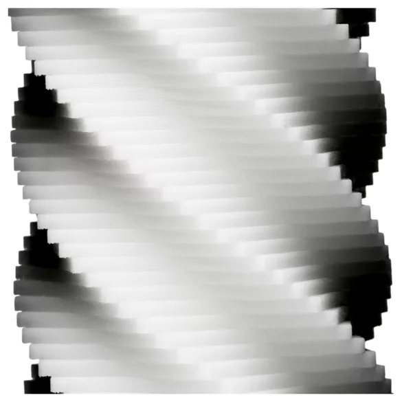 TENGA 3Dx Spiral - spiraalikuvioitu masturbaattori (valkoinen)