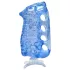 Fleshlight Fleshskins Grip Blue Ice - molemmista päistä avoin masturbaattori (sininen)