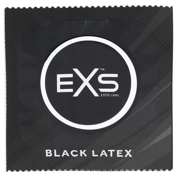 EXS Black - lateksikondomi - musta - 100 kpl