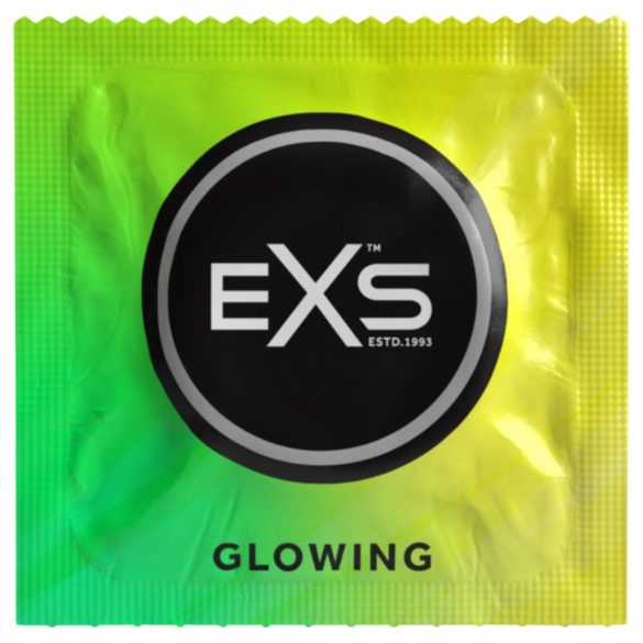 EXS Glow - hehkuva kondomi - 3 kpl