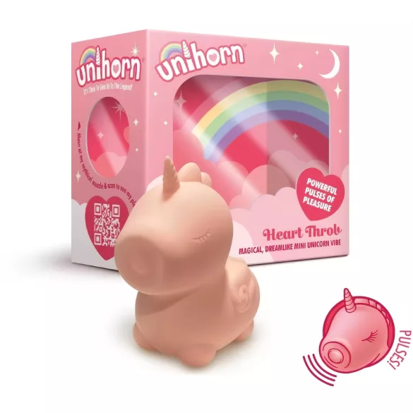 Unihorn Heart Throb - klitoriskiihotin - ladattava - silikoninen - pinkki
