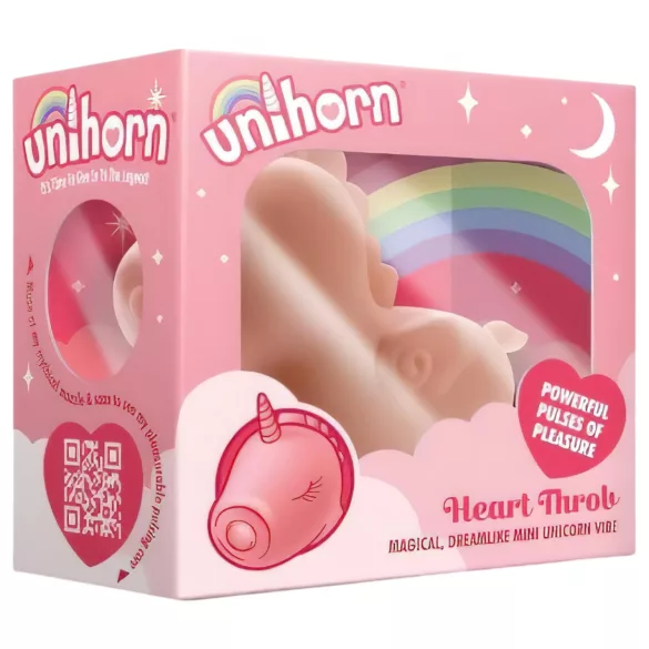 Unihorn Heart Throb - klitoriskiihotin - ladattava - silikoninen - pinkki