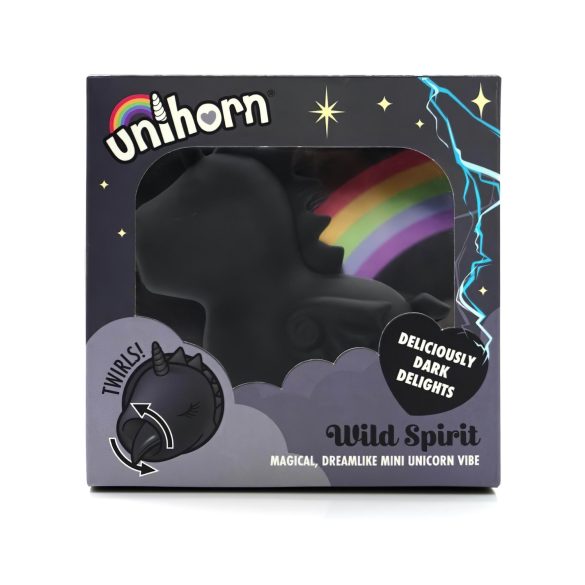 Unihorn Wild Spirit - klitoriskiihotin - USB ladattava - musta
