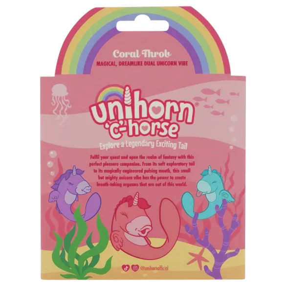 Unihorn C-Horse - G-pisteen ja klitoriksen kiihotin (koralli)