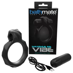   Bathmate Maximus Vibe 55 - ladattava värisevä penisrengas (musta)