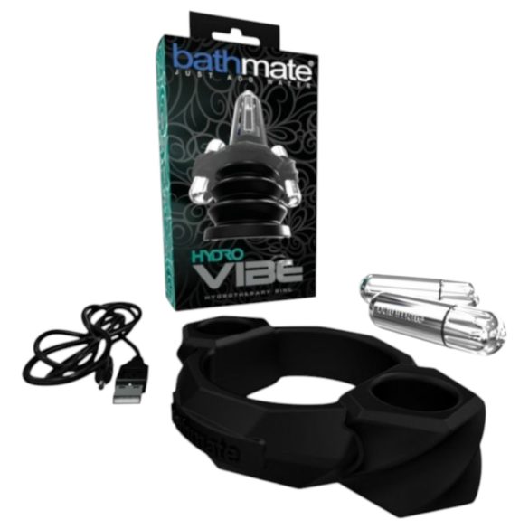 Bathmate Hydro Vibe - hydroterapia, värinä rengas (musta)