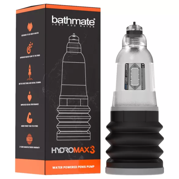 Bathmate Hydromax3 - vesipumppu (läpinäkyvä)