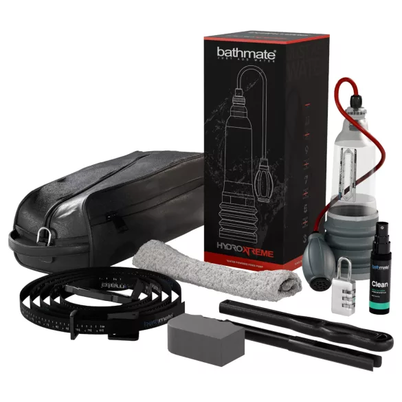 Bathmate HydroXtreme 7 Wide Boy - hydropumppusetti (läpinäkyvä)