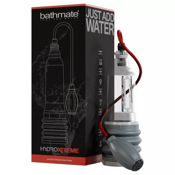Bathmate HydroXtreme 7 Wide Boy - hydropumppusetti (läpinäkyvä)