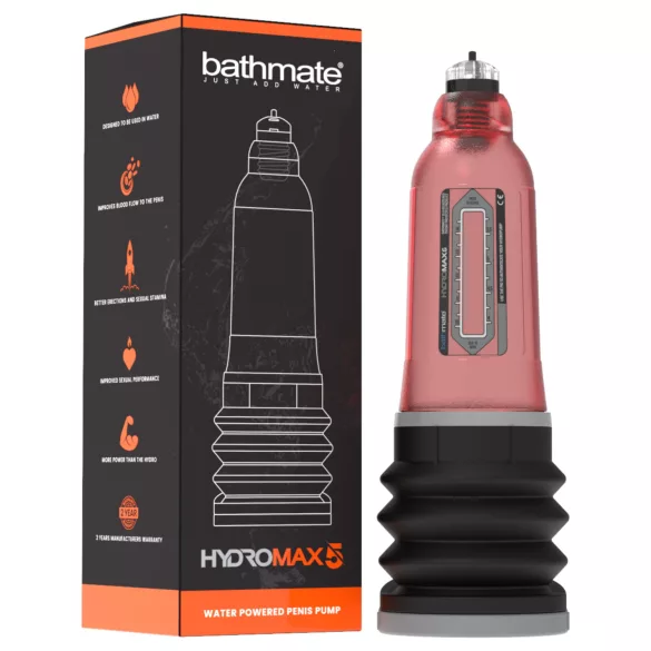 Bathmate Hydromax5 - vesipumppu (punainen)