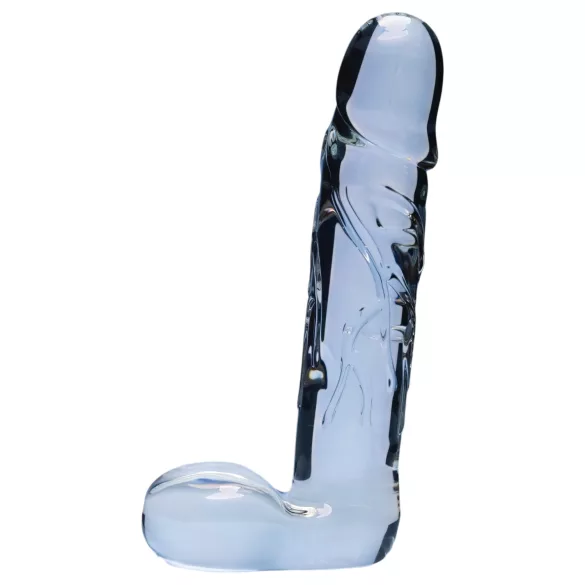 Clarity Seraphic Opus - lasinen G-piste-dildo (läpinäkyvä)