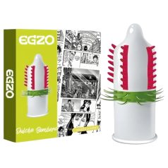 Egzo Dulche Bombero - stimuloiva nystyrä kondomi - 1 kpl