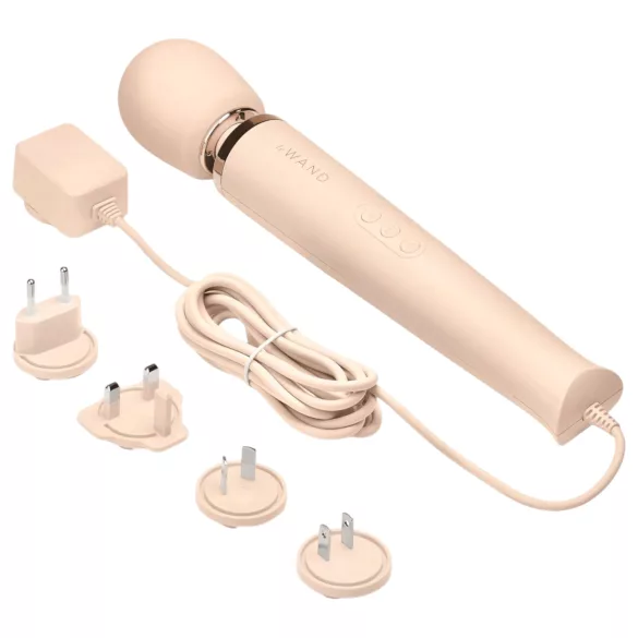 le Wand - hieromasauva vibraattori verkkovirtakäyttöinen beige