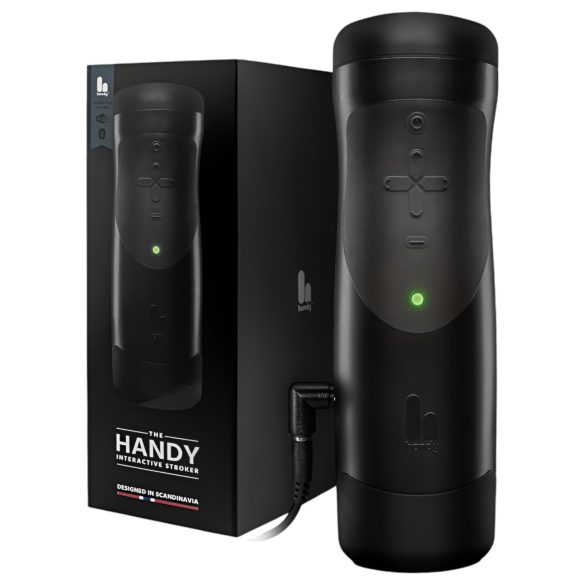 The Handy 1.1 - älykäs, verkotettu, VR-masturboija (musta)