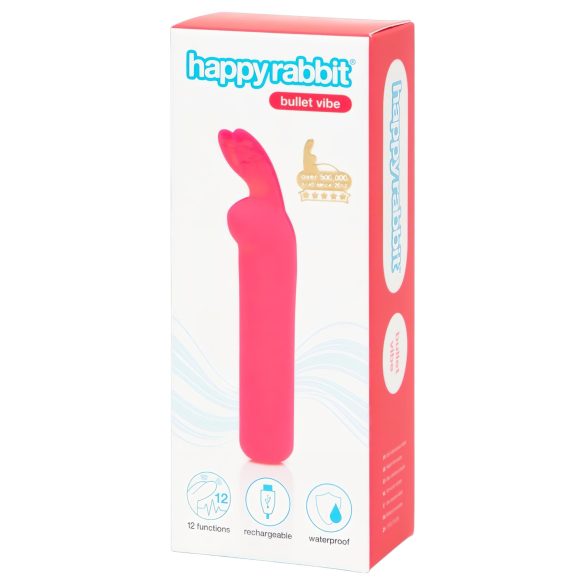 Happyrabbit Bullet - ladattava pupuvibraattori (pinkki)
