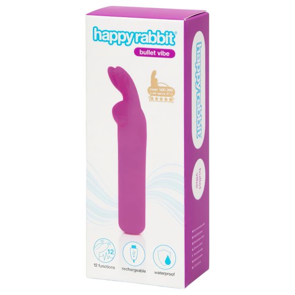 Happyrabbit Bullet - ladattava pupuvibraattori (violetti)