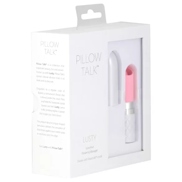 Pillow Talk Lusty - ladattava lelukielivibraattori - pinkki