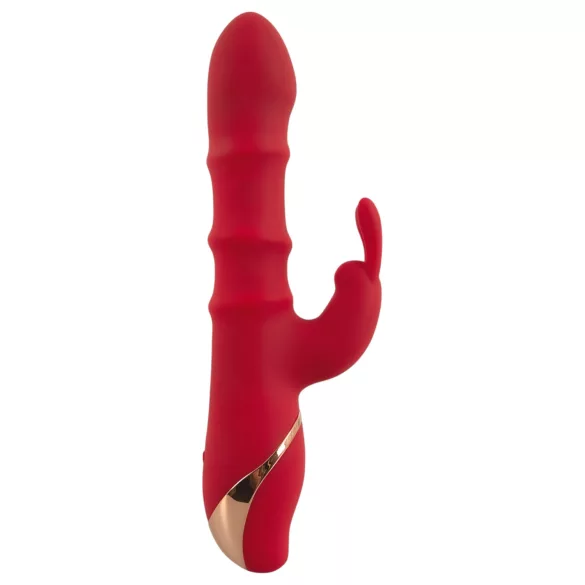 You2Toys Rabbit - vibraattori liikkuvalla renkaalla - punainen
