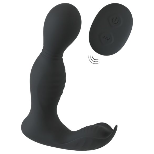 Rebel - kaukosäädettävä 2in1 prostata-vibraattori (musta)