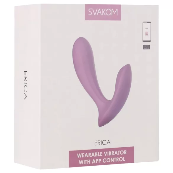 Svakom Erica - älykäs käytettävä vibraattori - pinkki