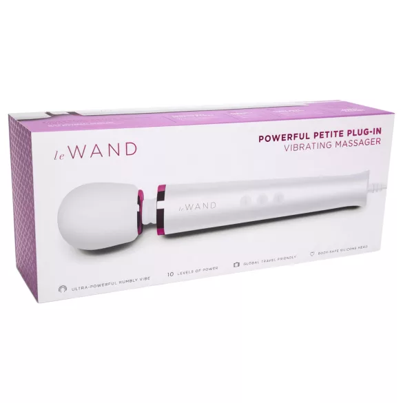 Le Wand Petite Plug-In - verkkovirtakäyttöinen hierontavibraattori - valkoinen