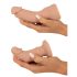 You2Toys - kiinnitettävä dildo-setti (luonnollinen)