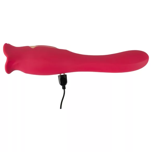 You2Toys - 2-in-1 kielellä varustettu vibraattori (pinkki)