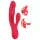 Smile Thumping Rabbit - ladattava 3 moottorin vibraattori - punainen