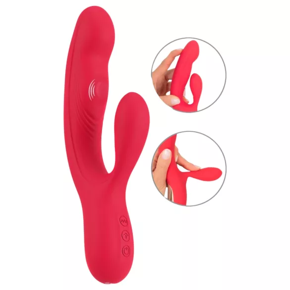 Smile Thumping Rabbit - ladattava 3 moottorin vibraattori - punainen