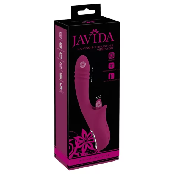 Javida - nyökivibraattori nuoleva ja työntyvä - lila