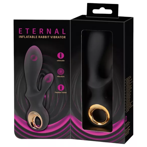 Eternal - klitoriskiihottimella varustettu pumpattava vibraattori - musta