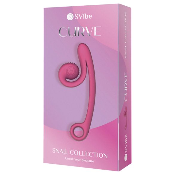Snail Vibe Curve - 2in1 klitoriskiihotin ja vibraattori - pinkki