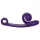 Snail Vibe Curve - klitoriskiihotin ja vibraattori - 2in1 - violetti