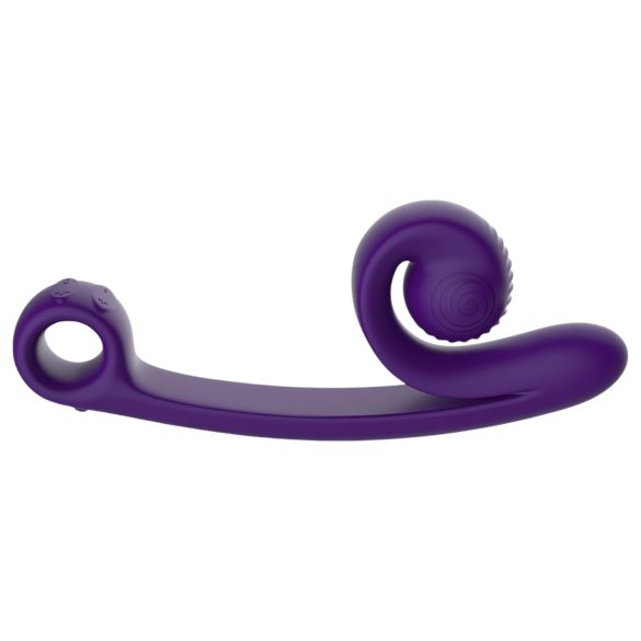 Snail Vibe Curve - 2-in-1 klitoriskiihotin vibraattori (violetti)
