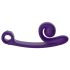 Snail Vibe Curve - 2-in-1 klitoriskiihotin vibraattori (violetti)