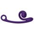 Snail Vibe Curve - 2-in-1 klitoriskiihotin vibraattori (violetti)